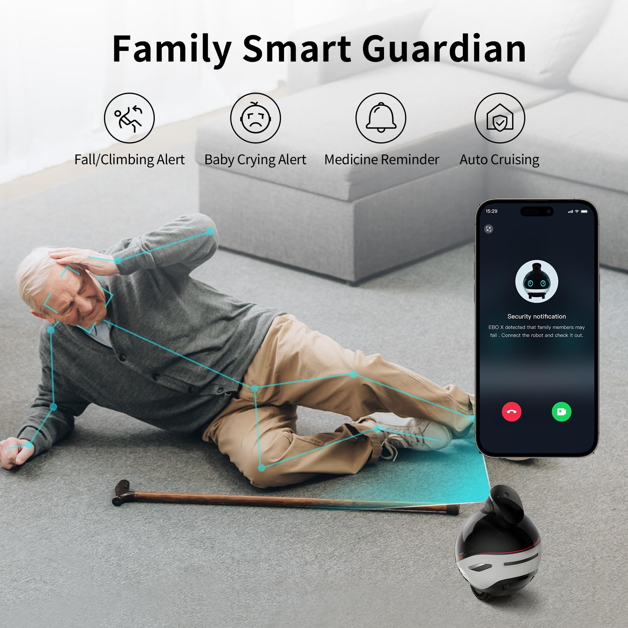 Enabot EBO X Family Companion Robot : Amazon.com.br: Pet Shop